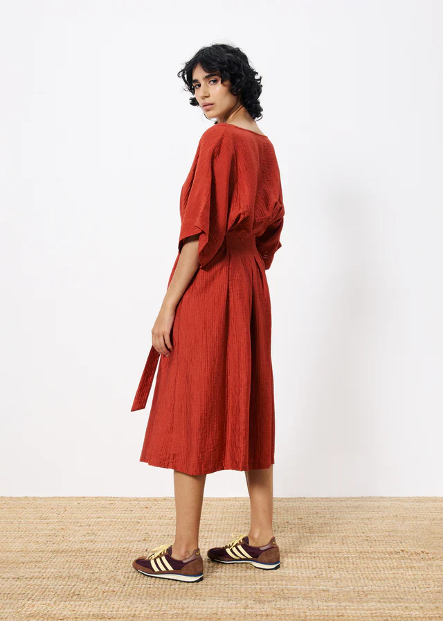Nickie Midi Dress (Rust) - Image 2