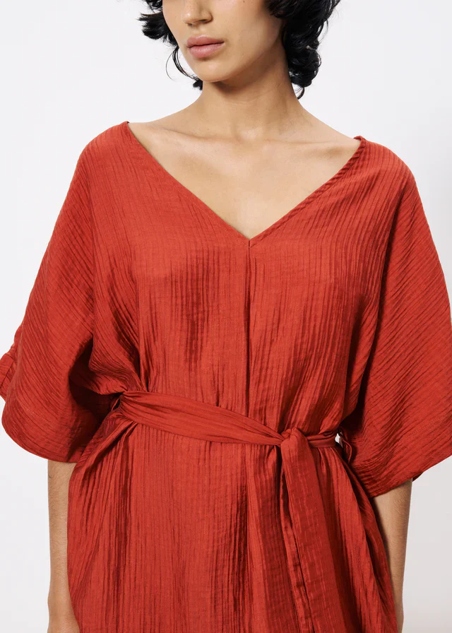 Nickie Midi Dress (Rust) - Image 3