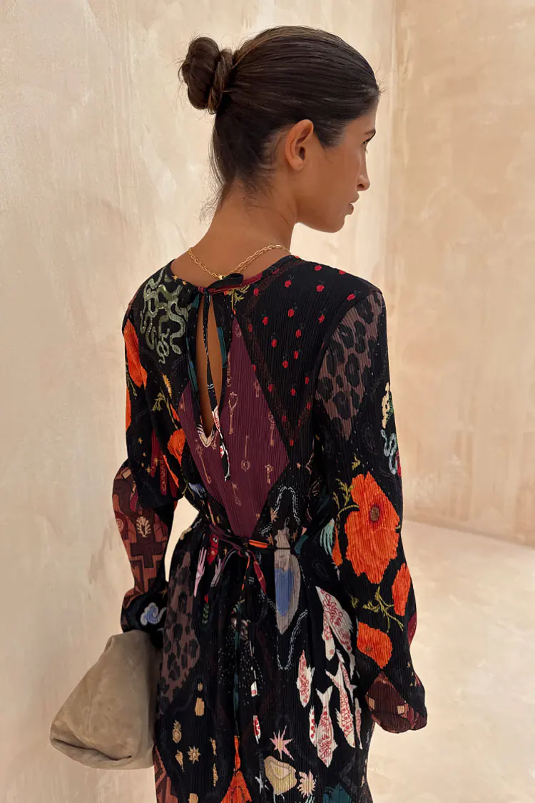Night Garden Gaia Plisse Dress (Multi) - Image 5