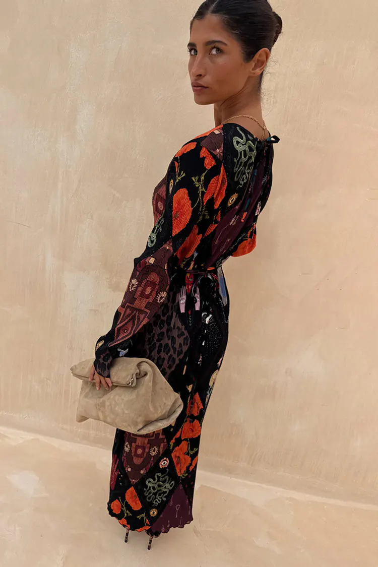 Night Garden Gaia Plisse Dress (Multi) - Image 6