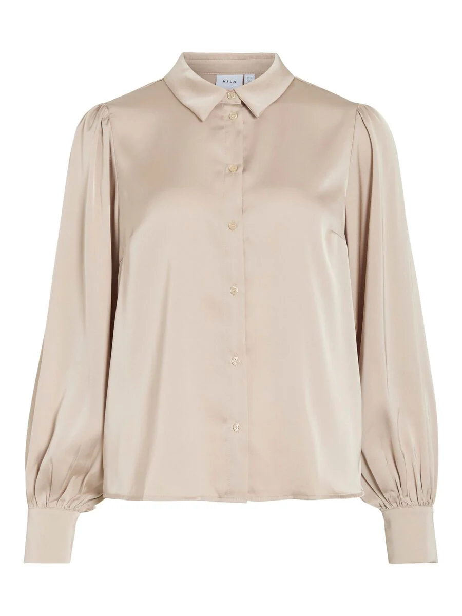 Nina Balloon Sleeved Shirt (Cement) - Image 6