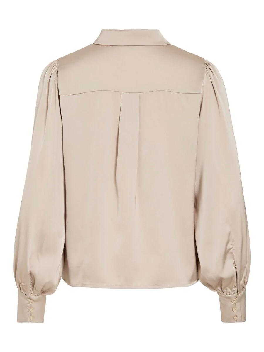 Nina Balloon Sleeved Shirt (Cement) - Image 7