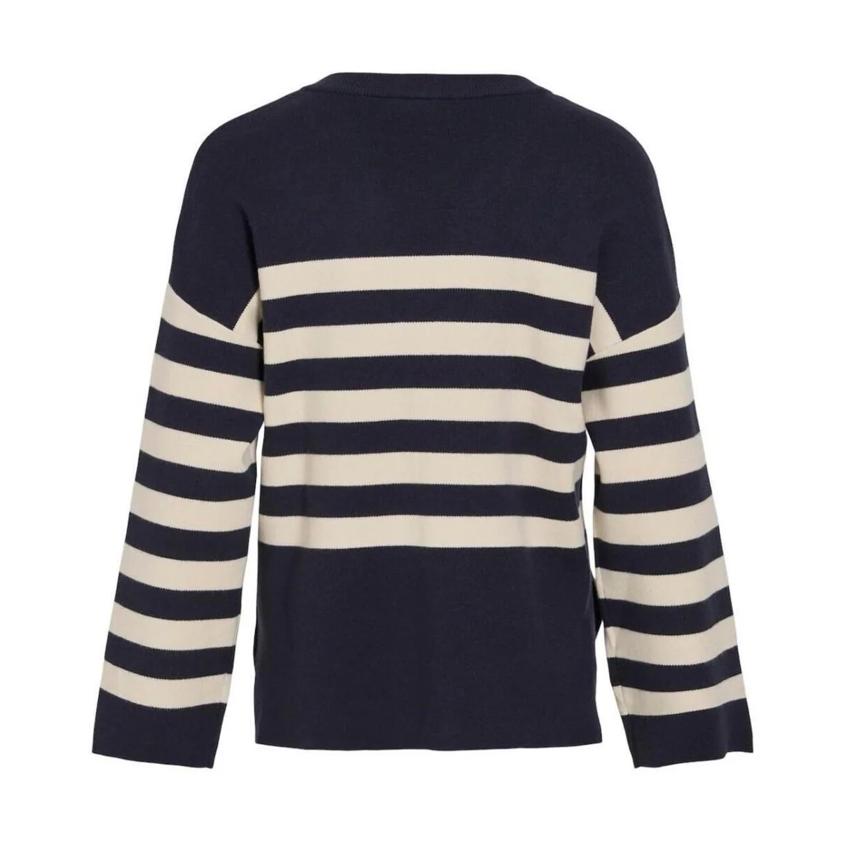 Nina V-Neck Jumper (Navy Blazer/Birch) - Image 3