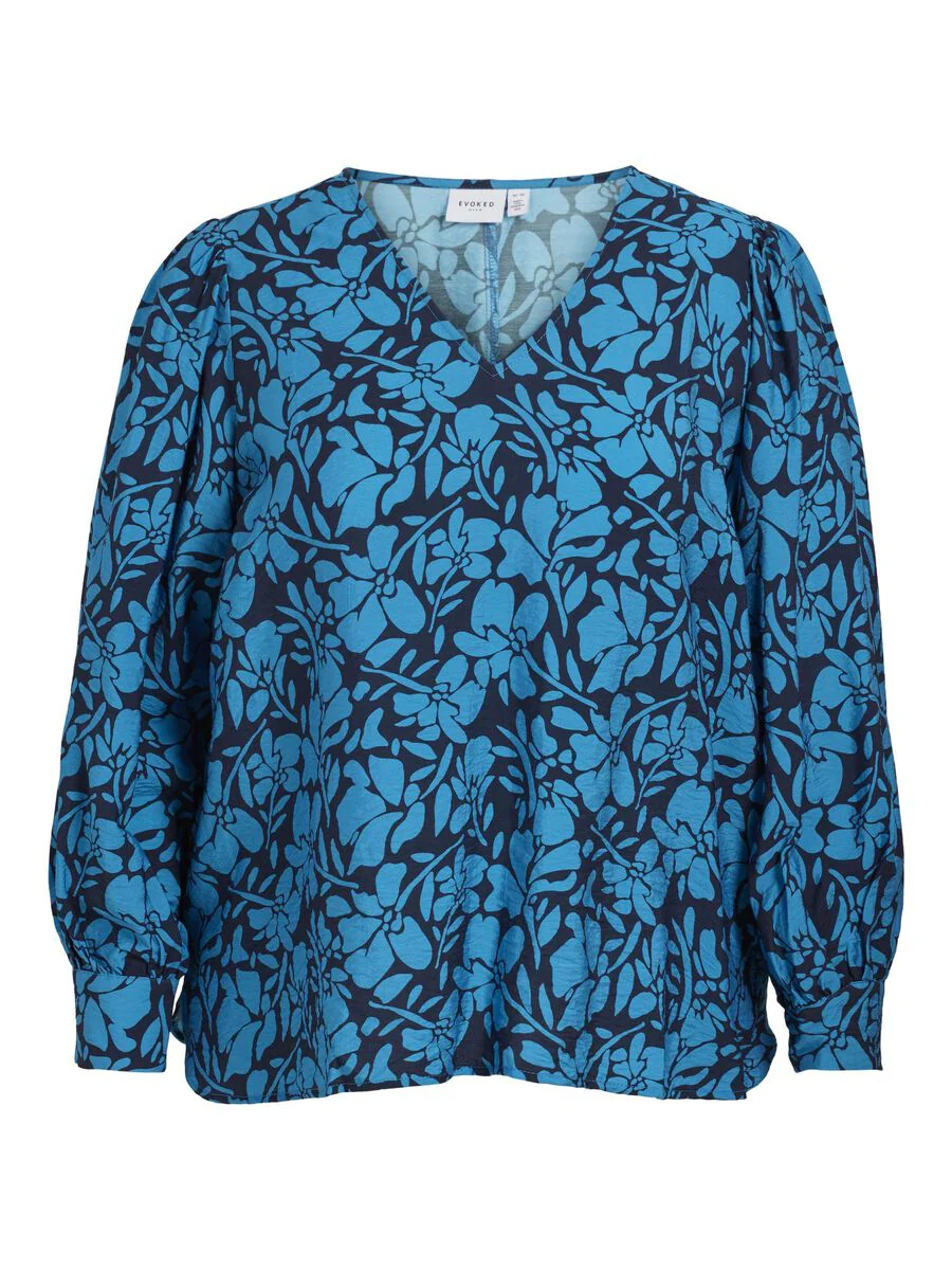 NOA V NECK TOP (NAVY/BLUE) - Image 6