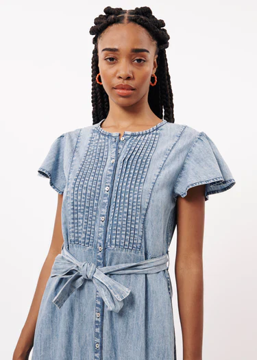 NOLENE DRESS (DENIM BLUE) - Image 4