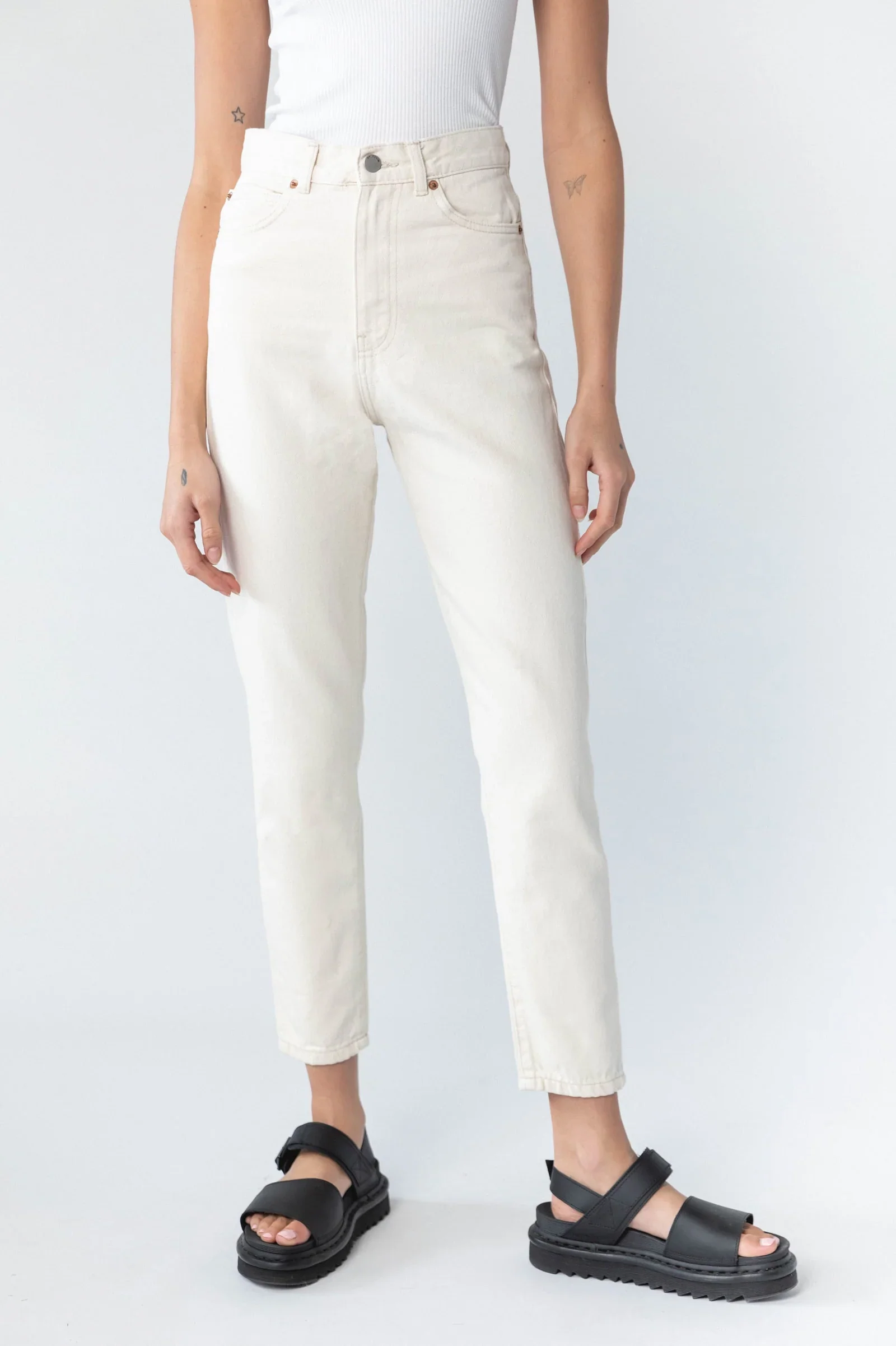 Nora Empress High Waisted Mom Jeans (Loom State/Cream) - Image 2