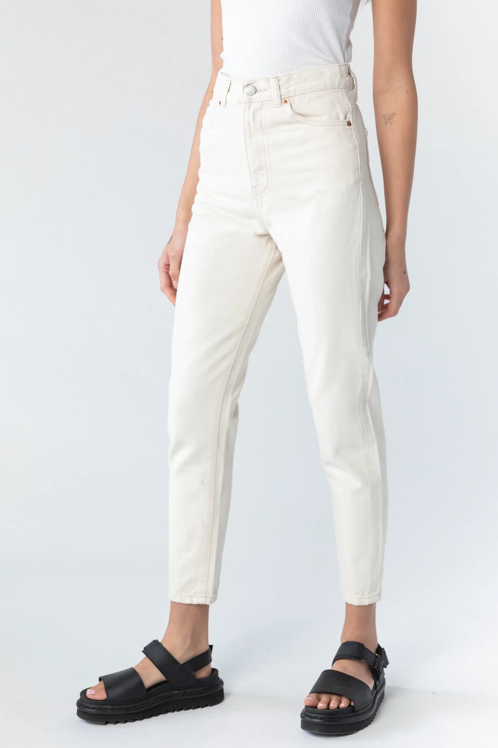 Nora Empress High Waisted Mom Jeans (Loom State/Cream) - Image 3