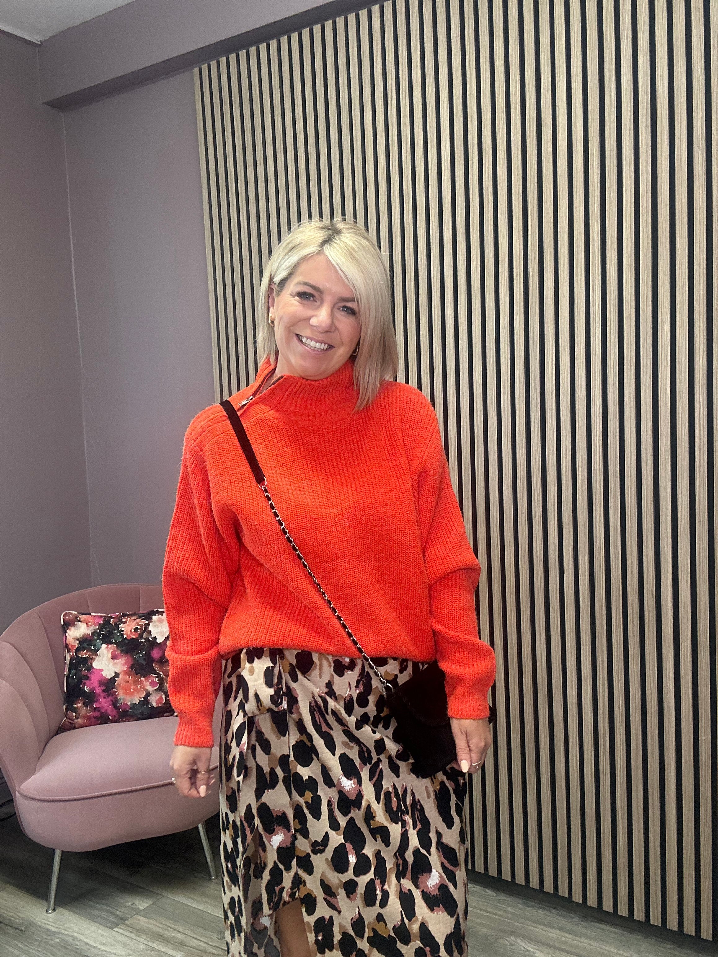 Novo Zipped Jumper (Orange) - Image 2
