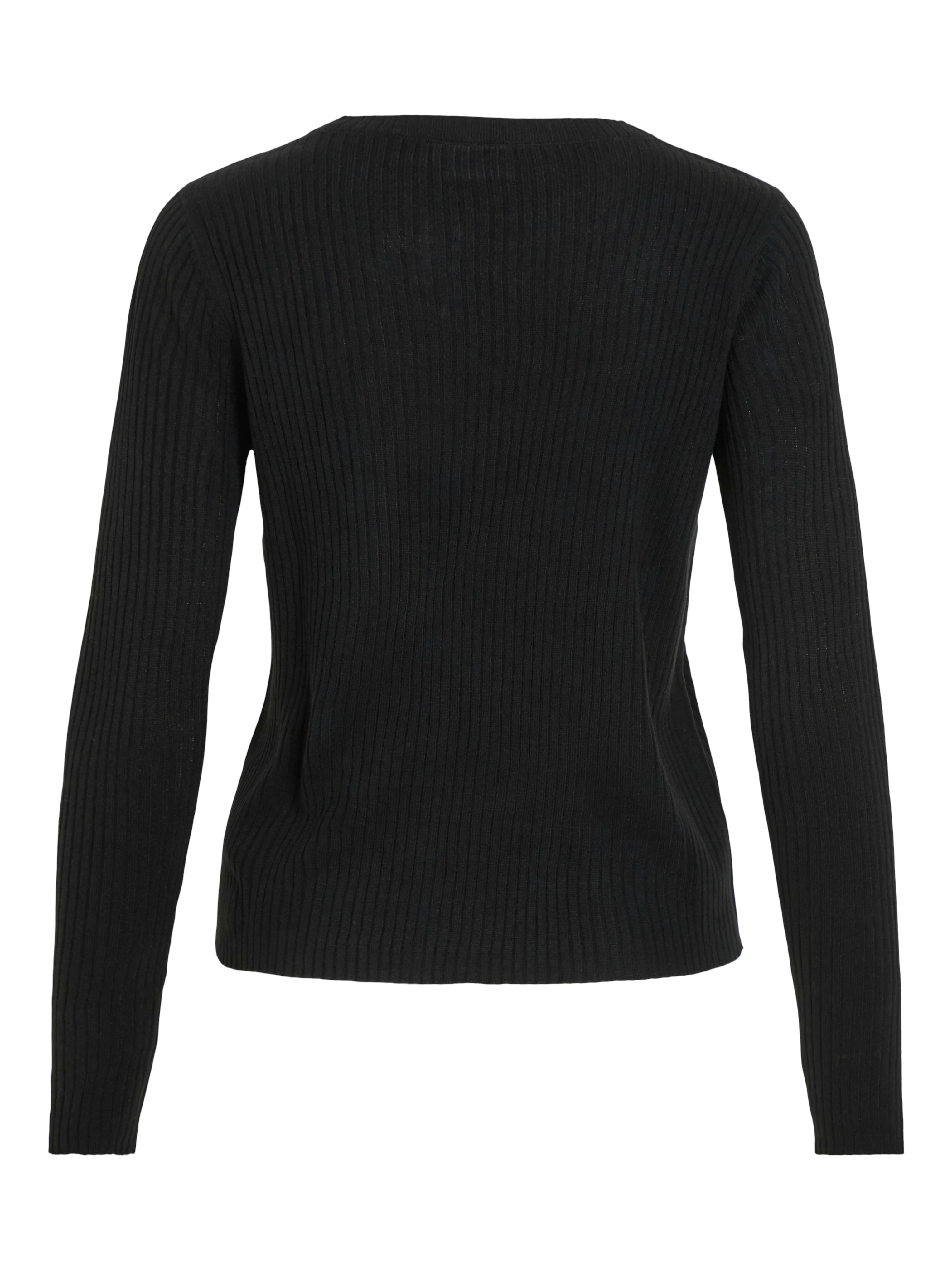 Olina O-Neck Knit Top (Black Beauty) - Image 7