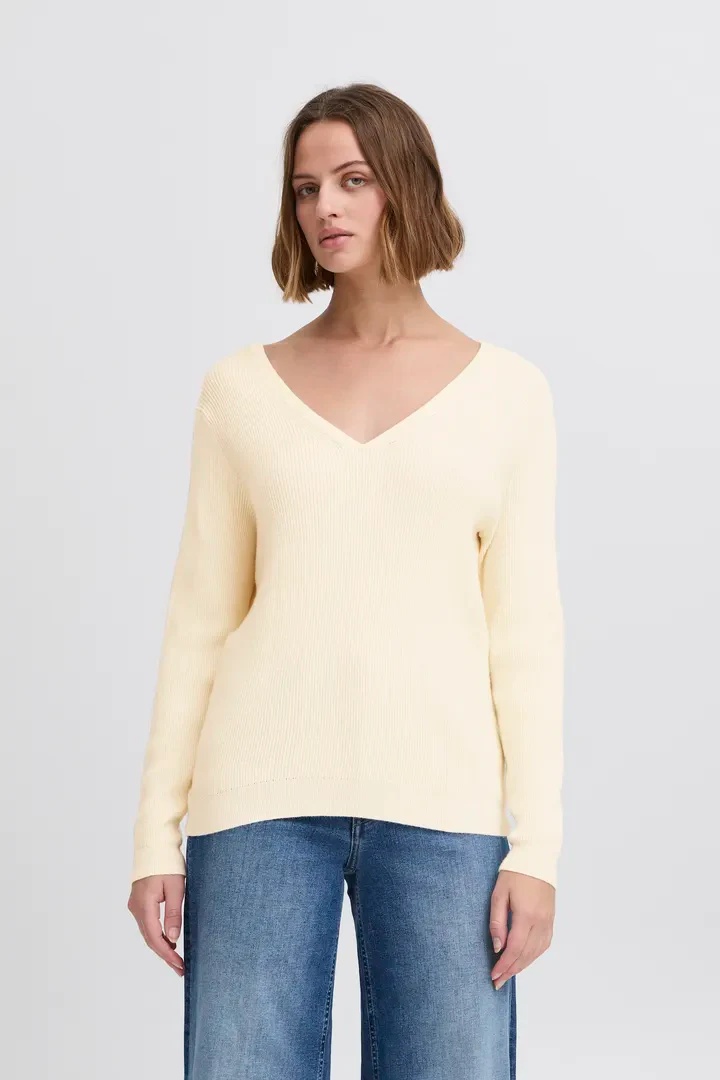 Olivia Rib Jumper (Birch) - Image 2