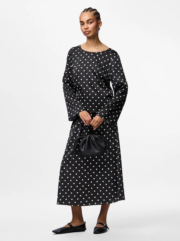 Ona Long Sleeve Top (Black/White) - Image 5