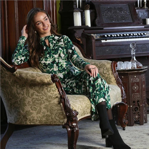 Orea Dress (Green) - Image 3