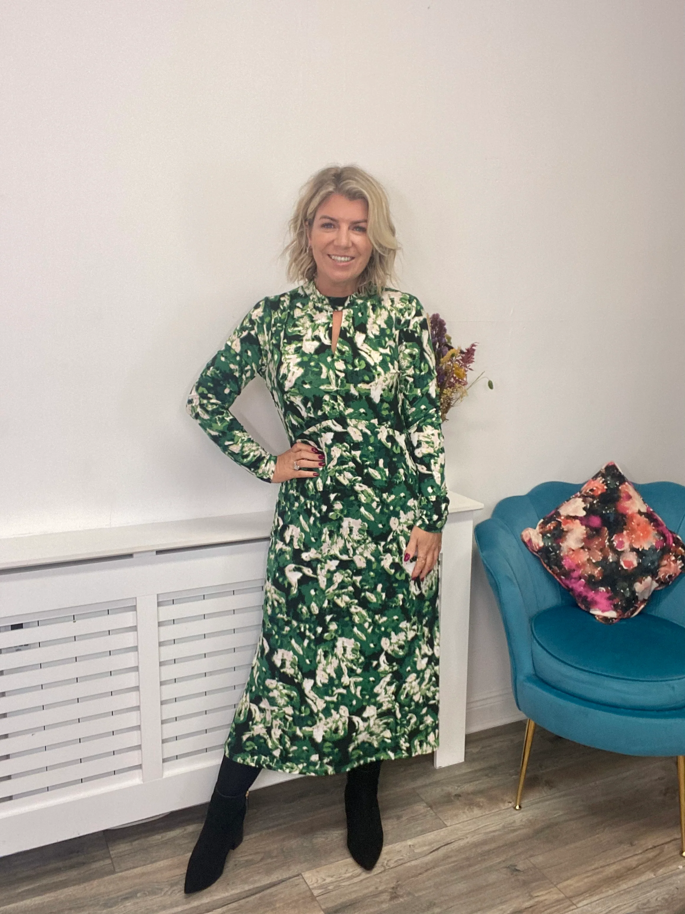 Orea Dress (Green) - Image 6