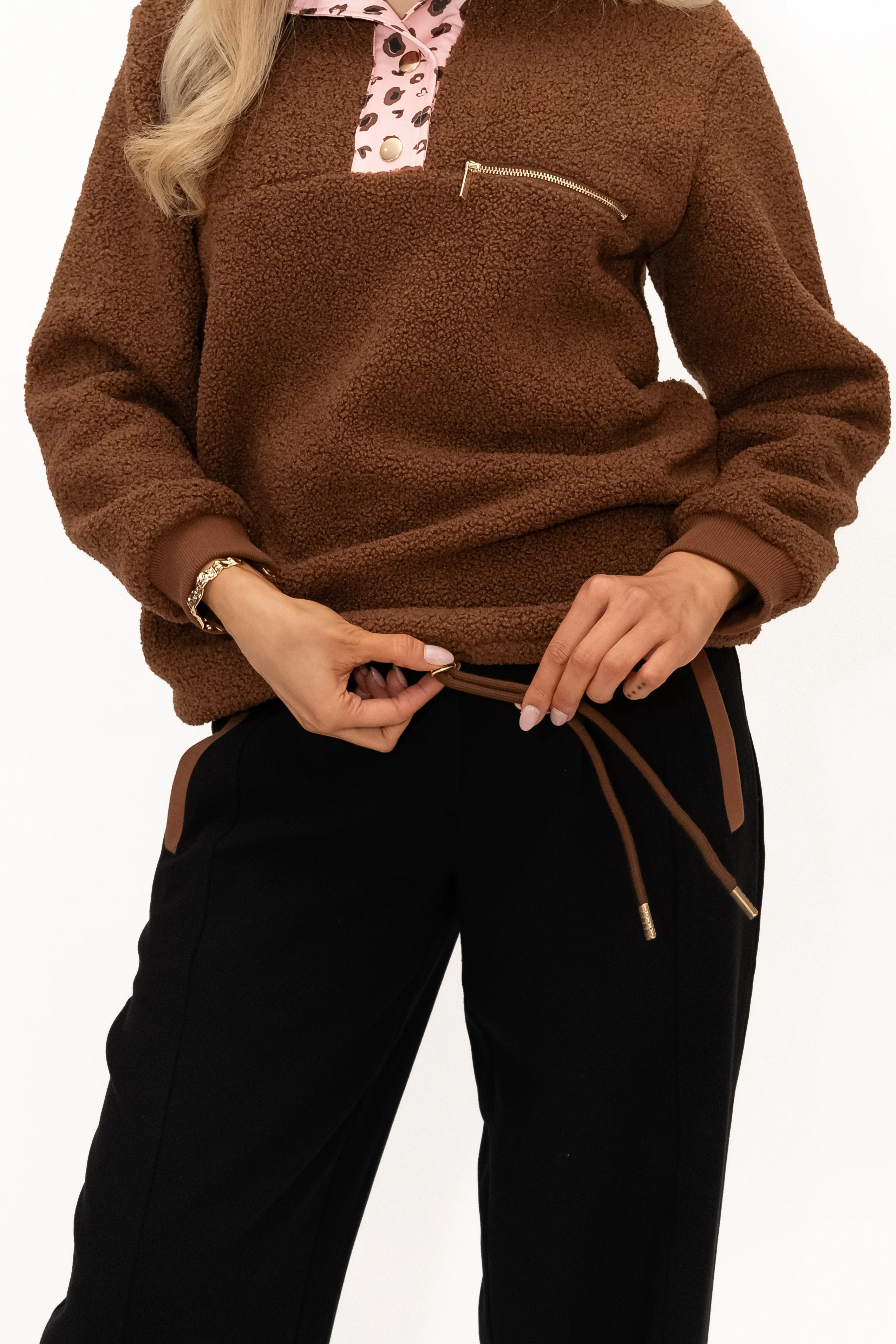 Orion Fleece Jacket (Brown) - Image 2