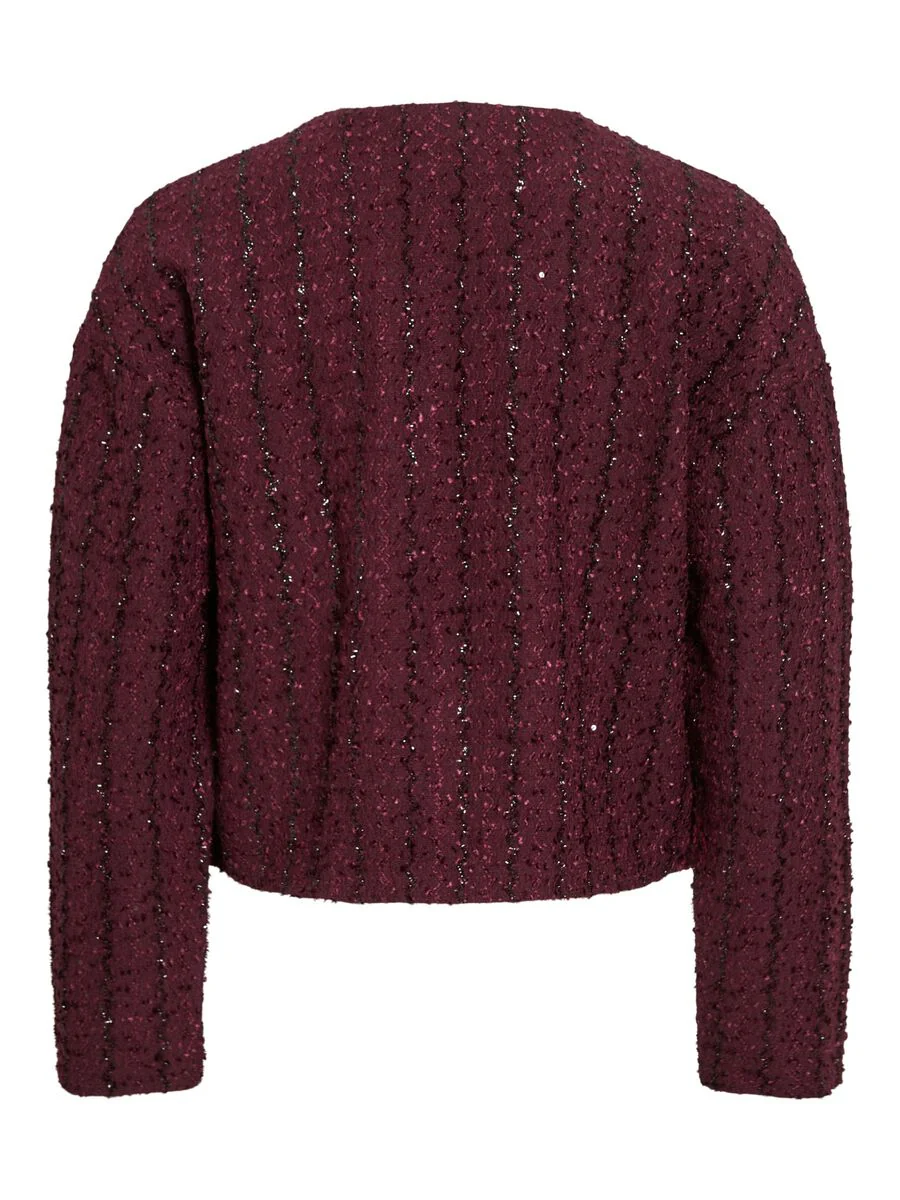 Otta Bow Detailed Cardigan (Fig/Black Bows) - Image 6