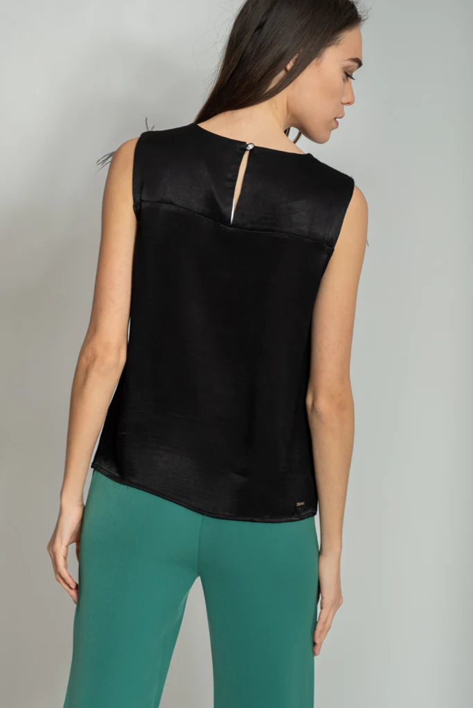 PABLITA SLEEVELESS TOP (BLACK)k - Image 4