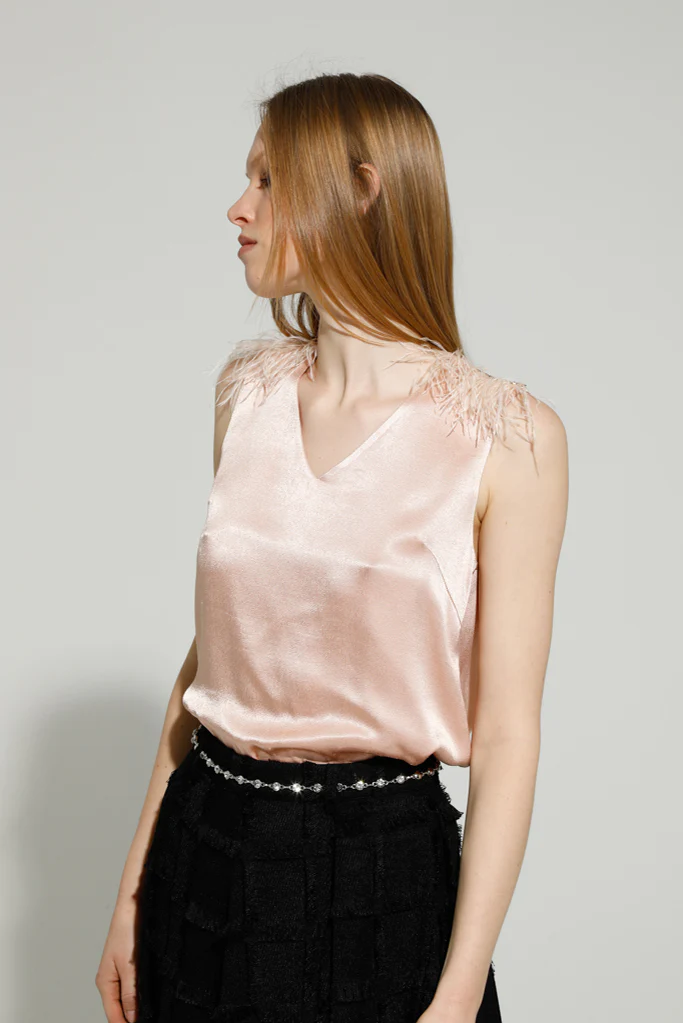 PABLITA SLEEVELESS TOP (CAMEO ROSE) - Image 3