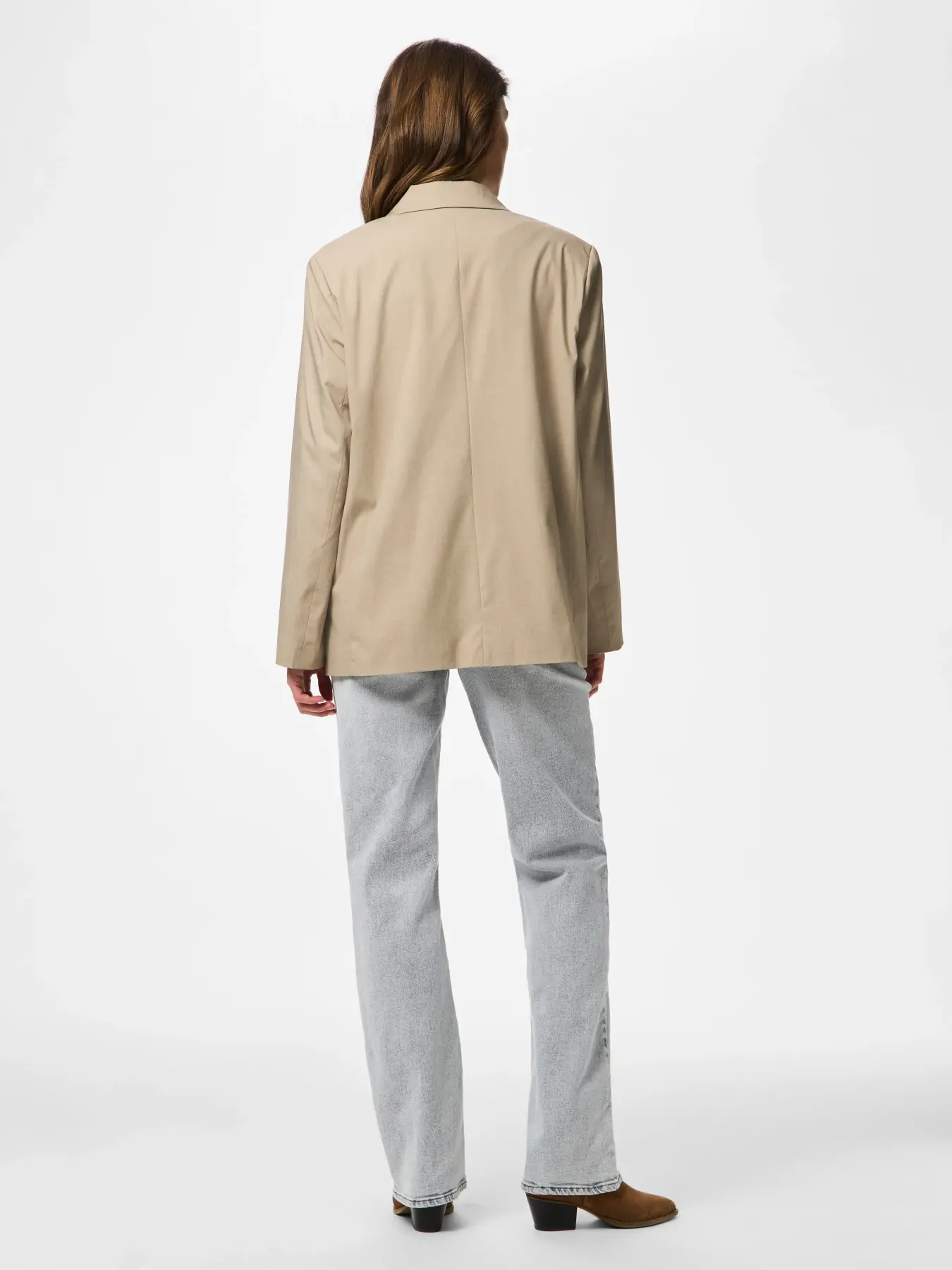 Paislee Loose Blazer (Greige) - Image 4