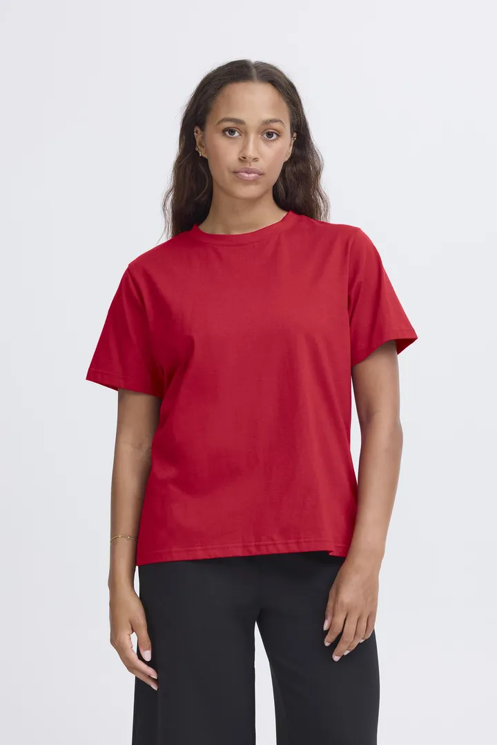 Palmer Loose T-Shirt (Red Dahlia)
