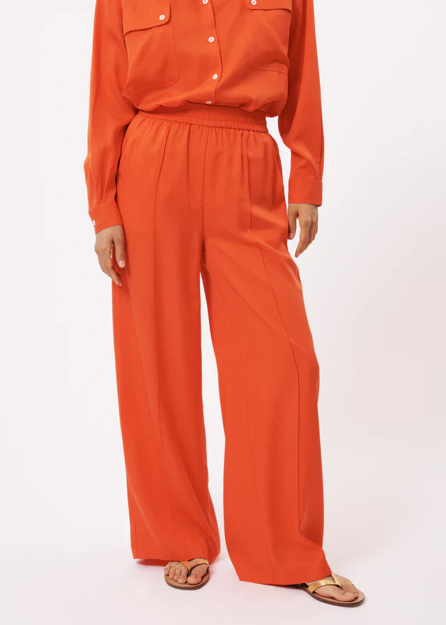 PALMINA WIDE LEG PANTS (BURNT ORANGE) - Image 3
