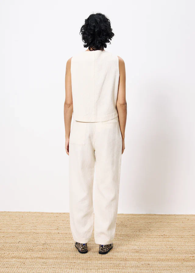 Pamphilia Sleeveless Top (Cream) - Image 4