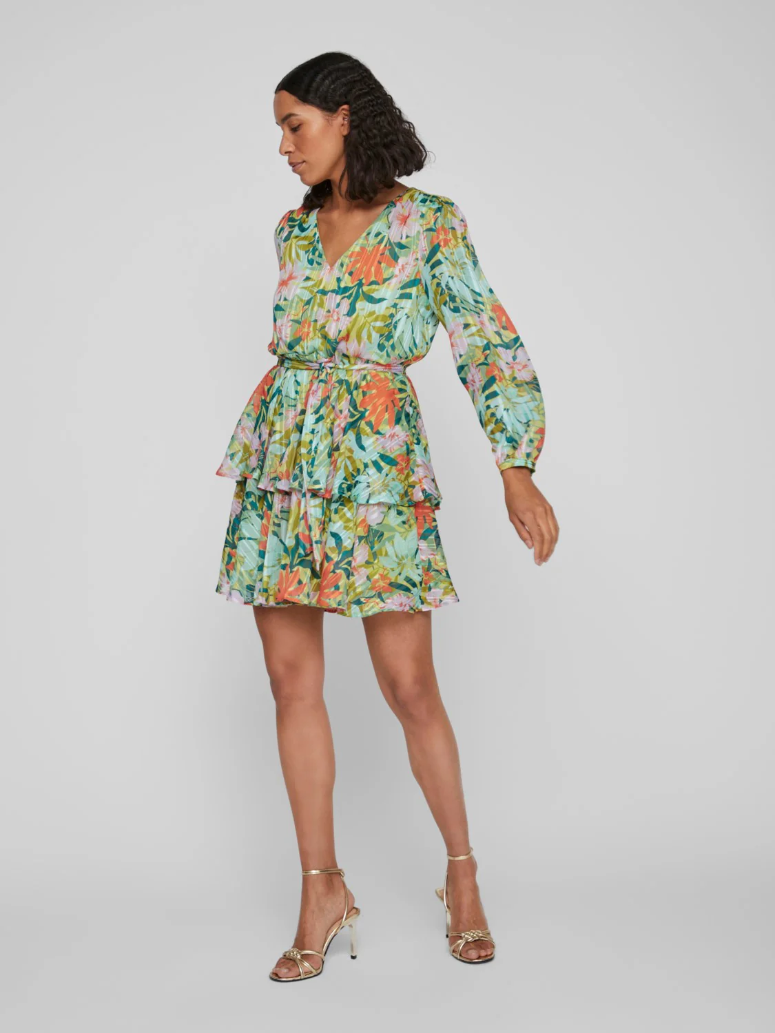 Parri Mini Dress (Jade Lime Tropical) - Image 2
