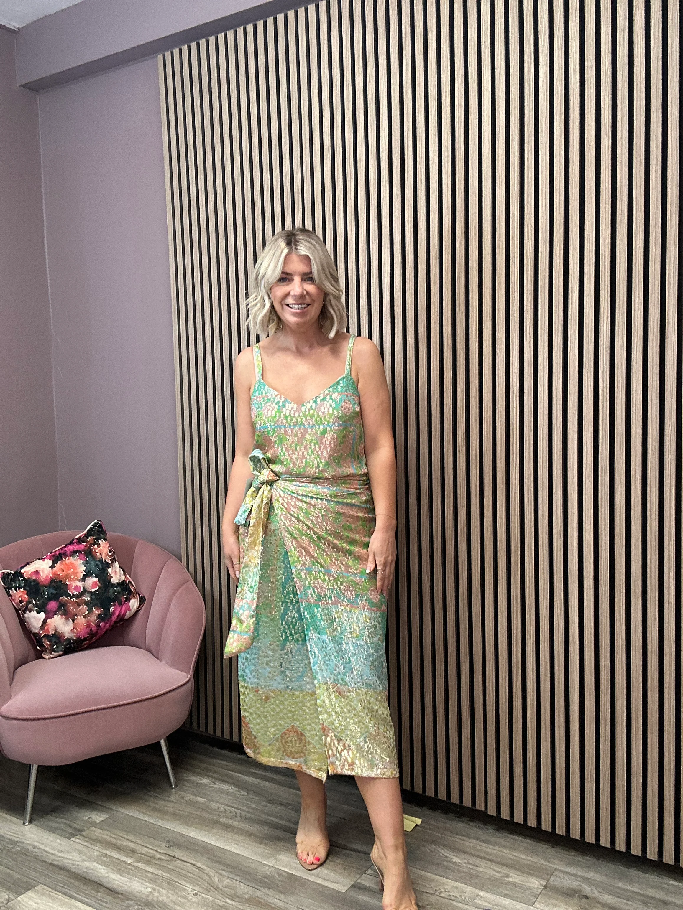 Pastel Boho Jaspre Skirt (Green Multi) - Image 5