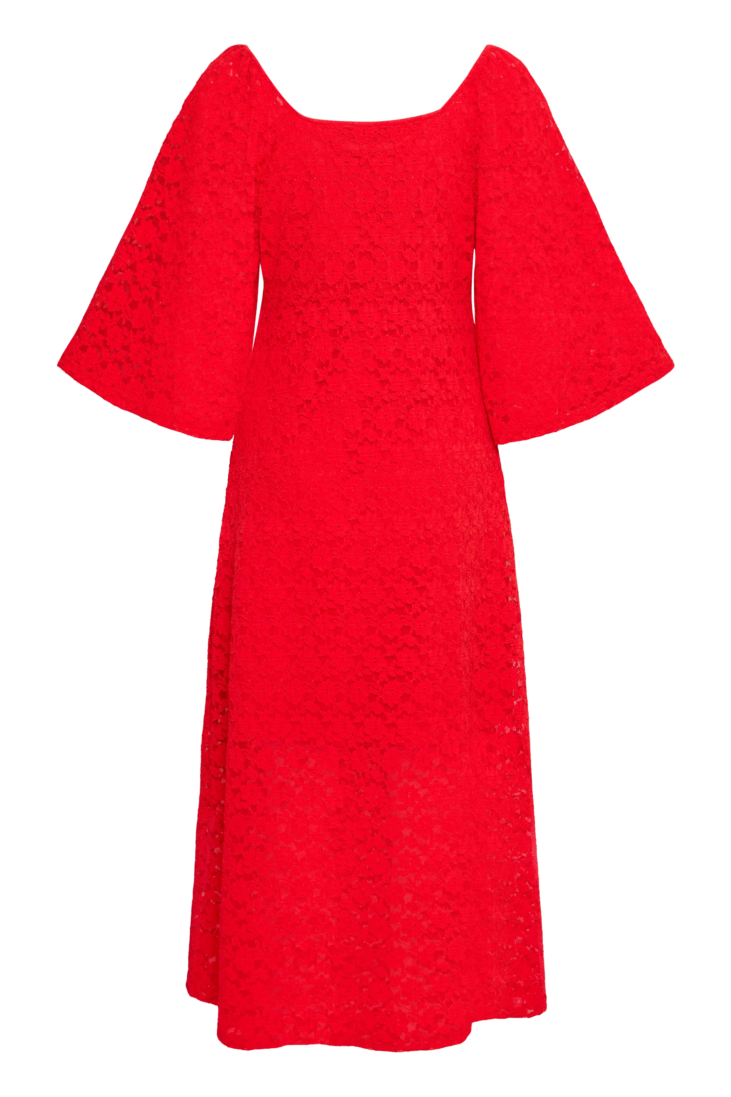 Paula Midi Dress (Mars Red) - Image 5