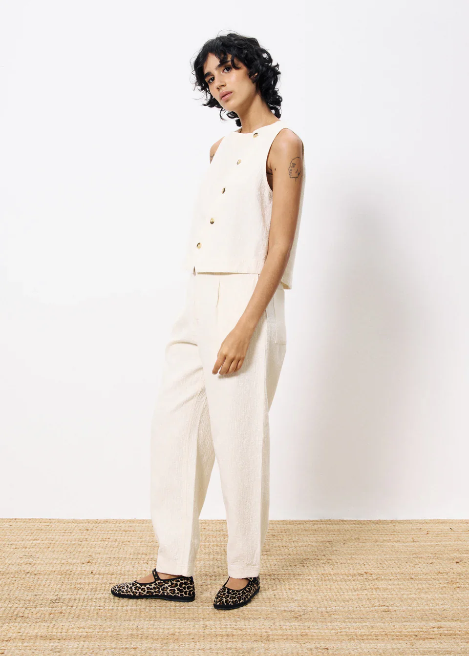 Pepita Pants (Cream) - Image 2