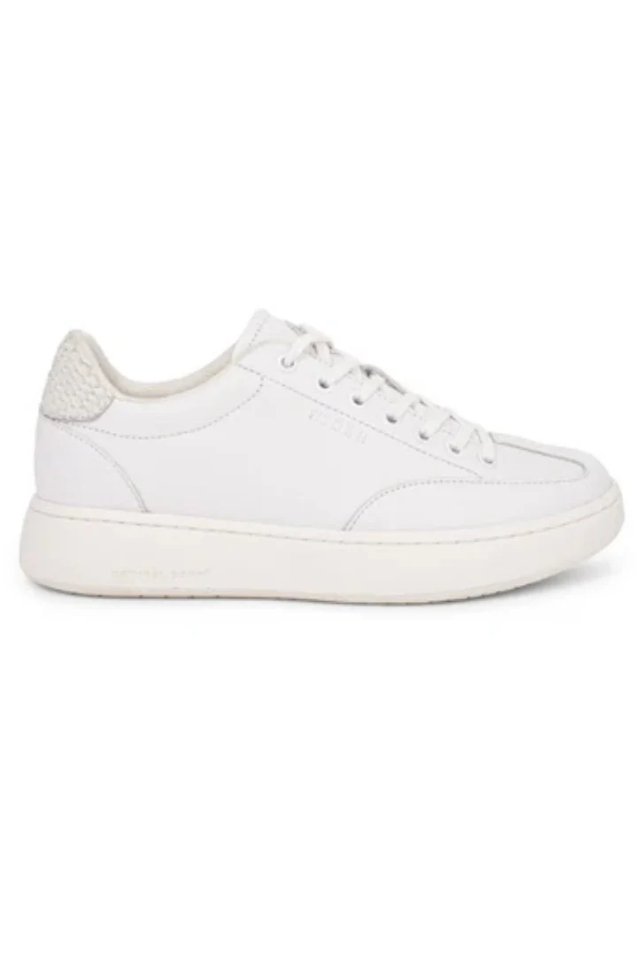 Pernille Leather Runner (White) | Woden - Image 5