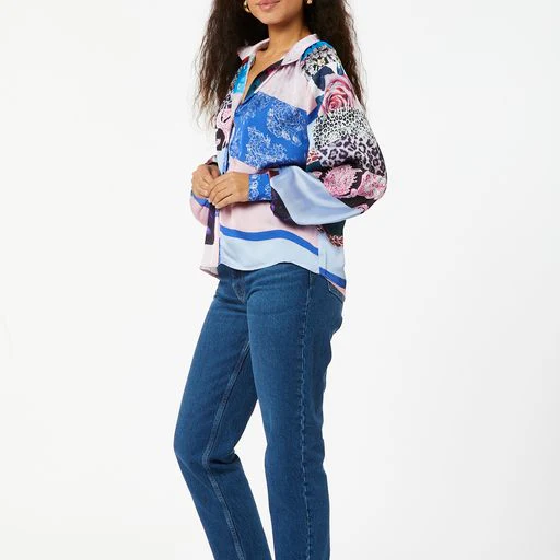 Pinko Satin Blouse (Rose) - Image 2