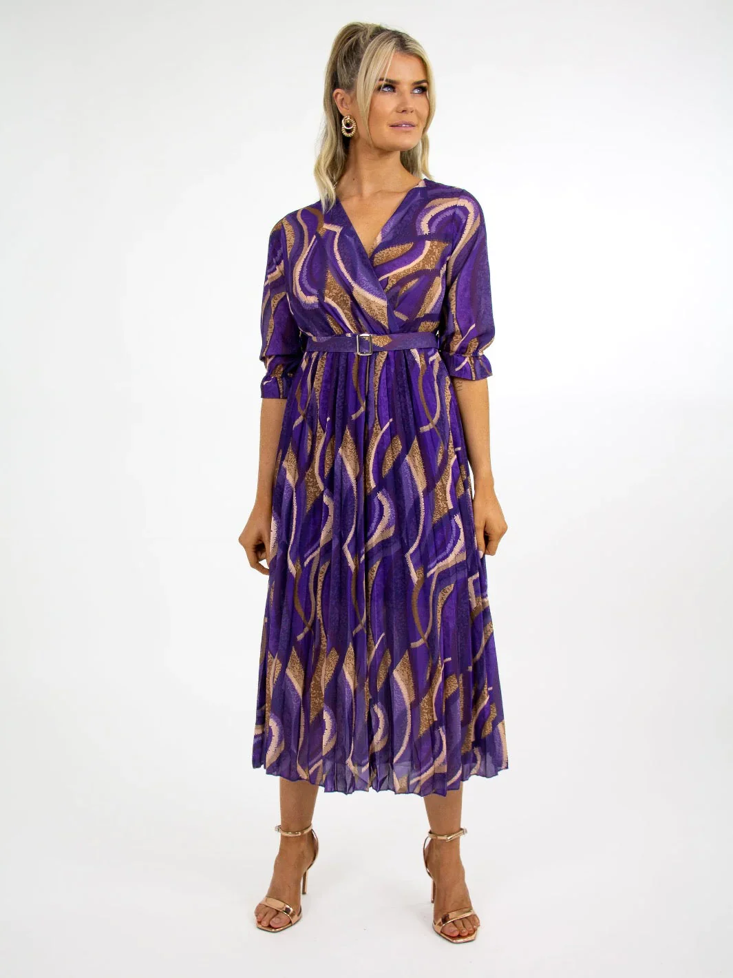 POSITANO DRESS (PURPLE PRINT)