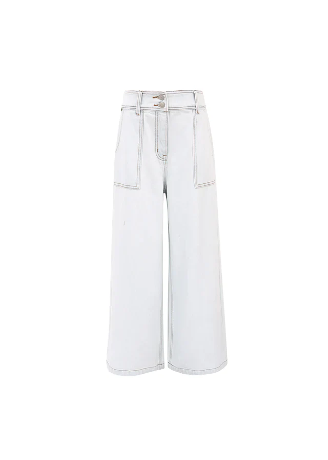 PRUNELLA WIDE LEGS JEAN (LIGHT WASH) - Image 5