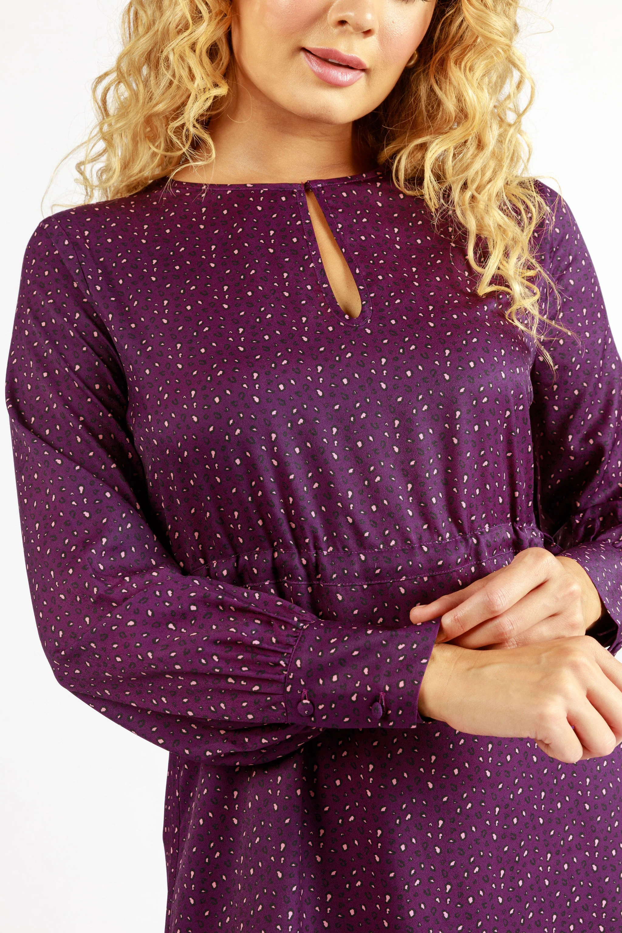 Quartz Printed Dress (Purple) - Image 5