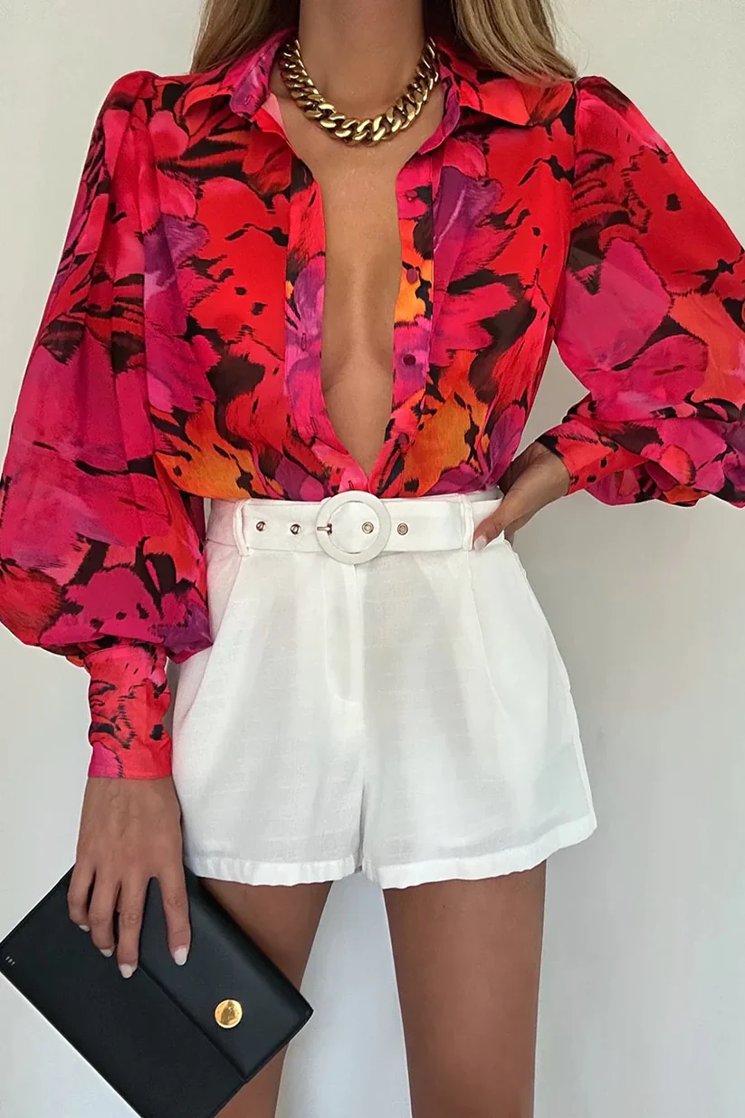Rachel Shirt (Pink Floral) - Image 2