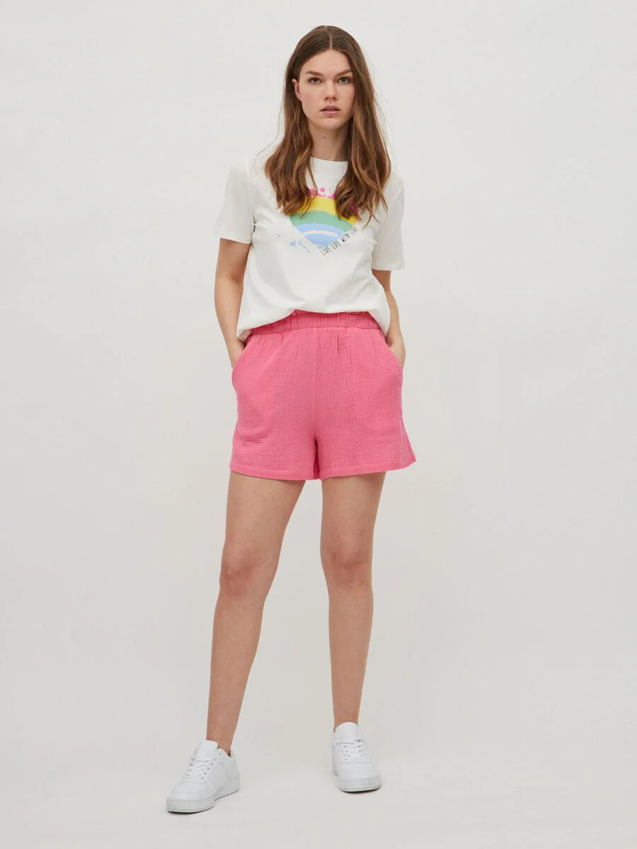 Rainbow Heart T-Shirt (Off White) - Image 4