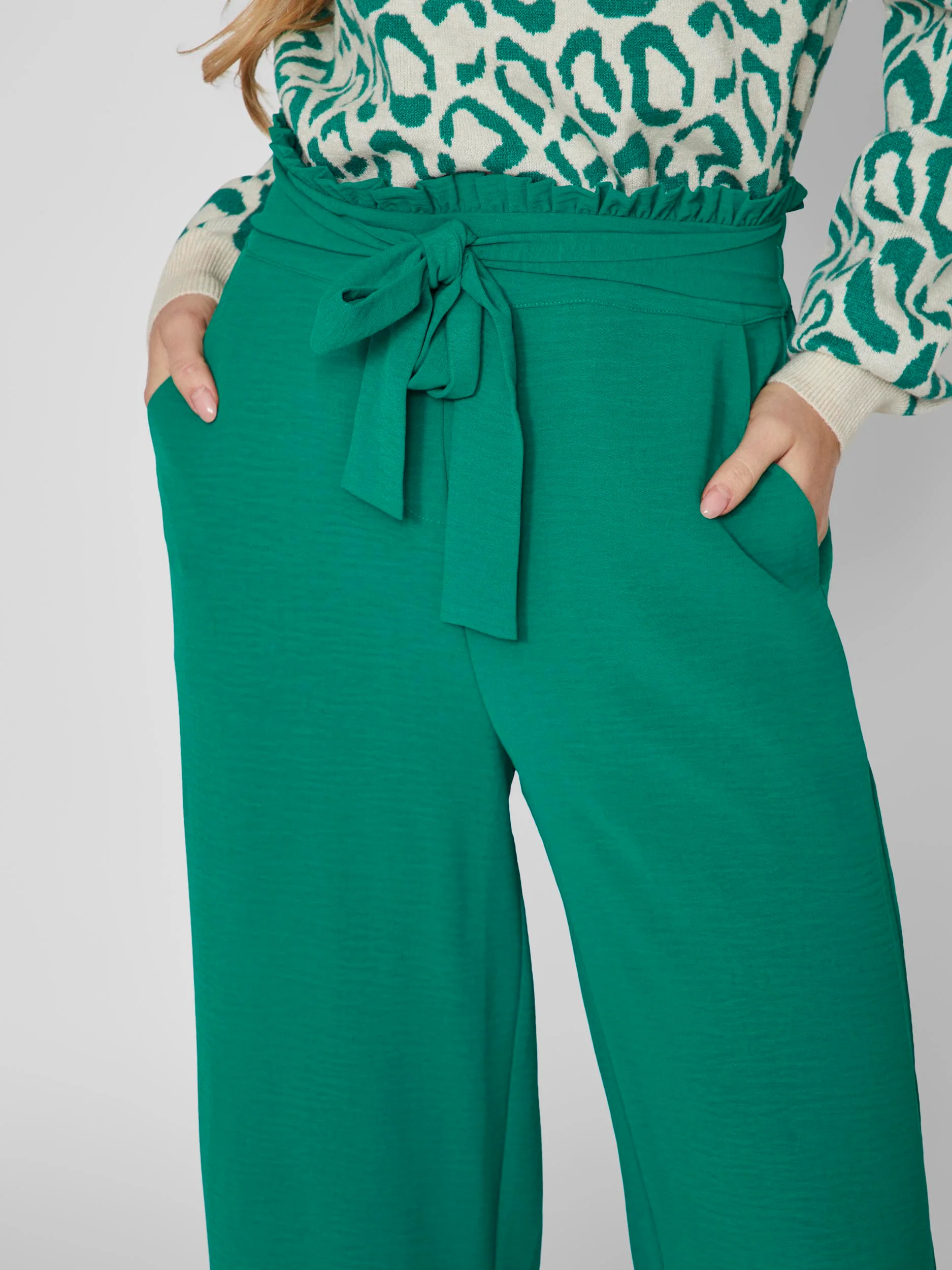 RASHA WIDE LEG 7/8 CULOTTE (GREEN) - Image 3