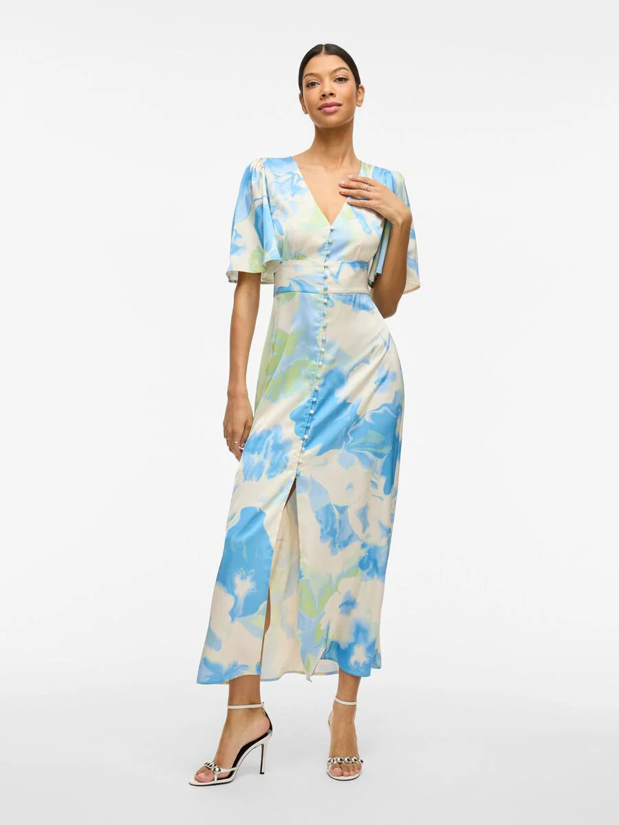 Ravenna V-Neck Ankle Dress (Birch/Kuo) - Image 2