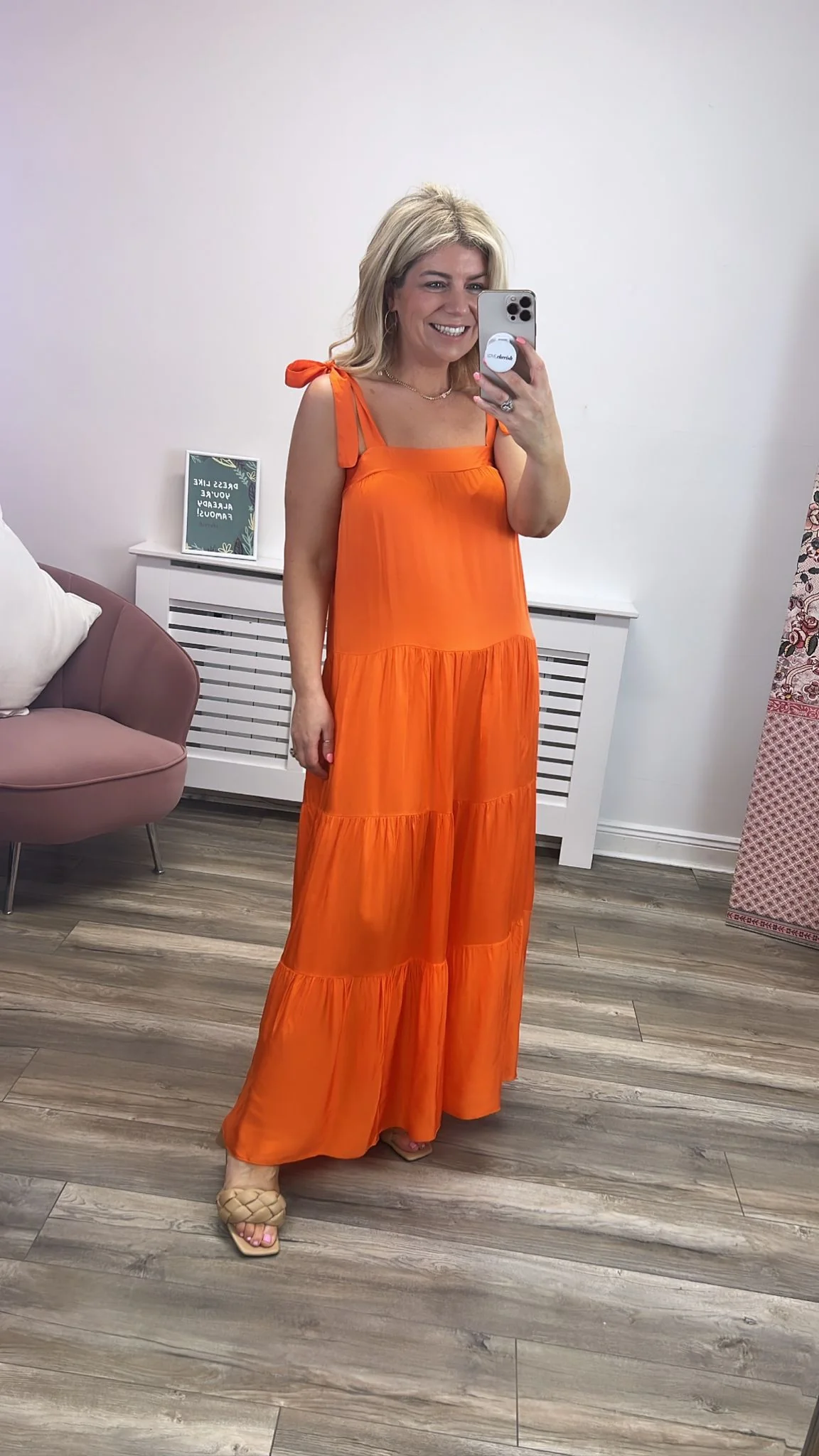 Rawen Dress (Orange) - Image 5