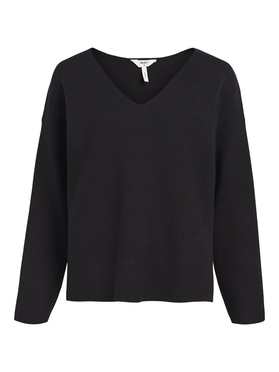 Rayna V-Neck Jumper (Black) - Image 6