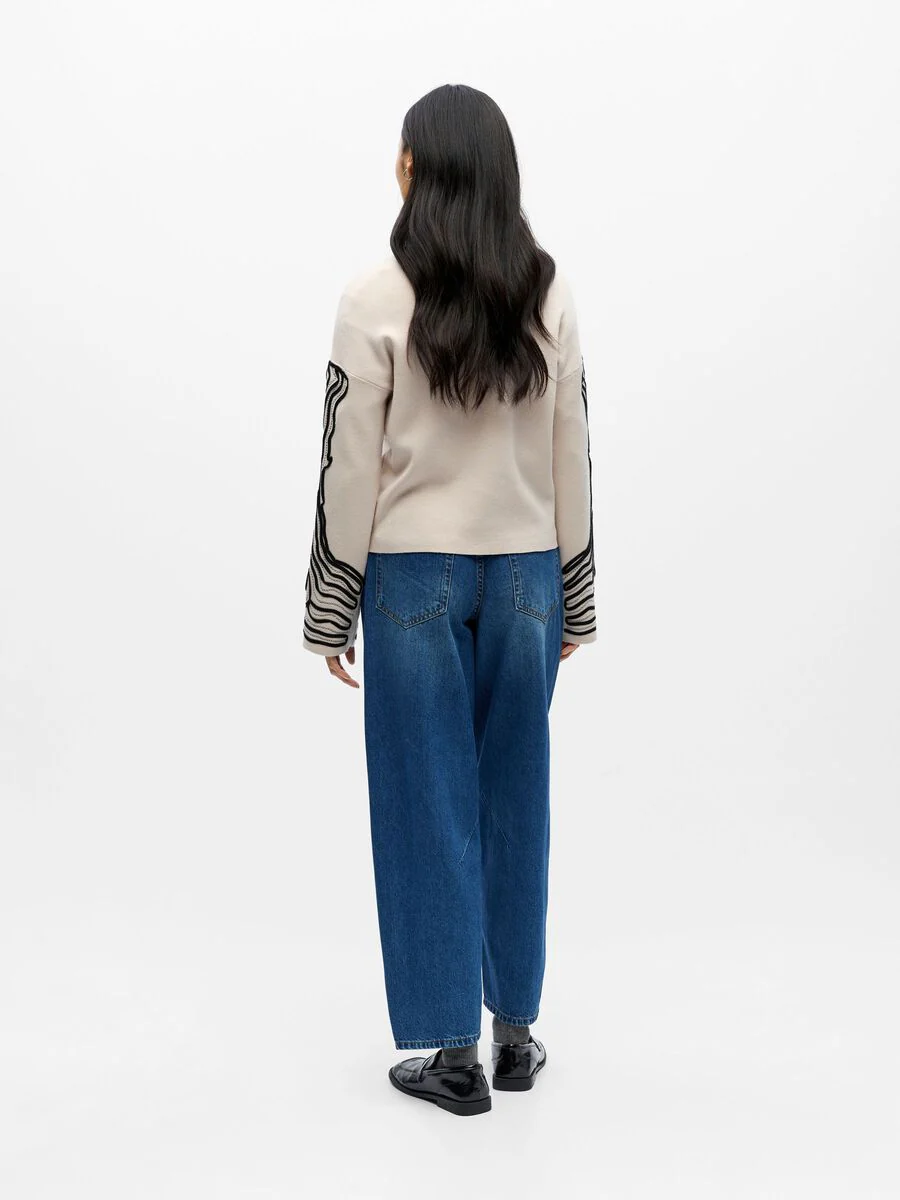 Reagan Knit Jumper (Silver Grey) - Image 4