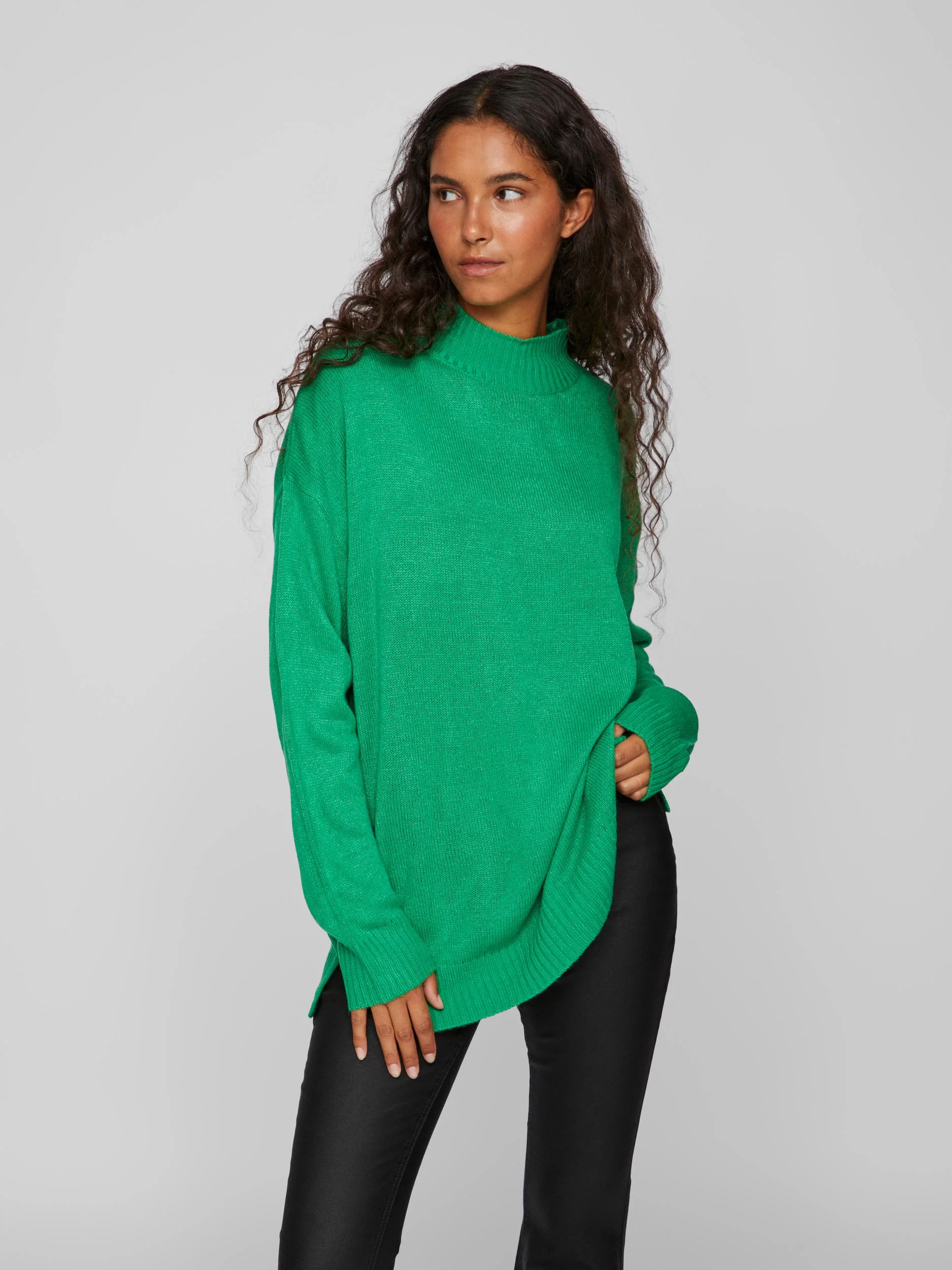 REGGIE OVERSIZED JUMPER (BRIGHT GREEN) - Image 2
