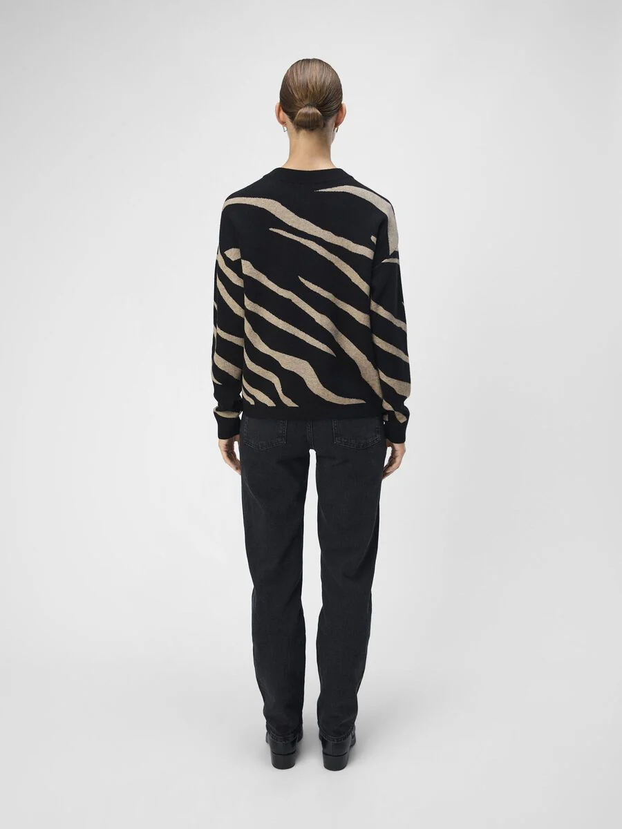 Reign Knit Jumper (Black/Desert Taupe) - Image 4