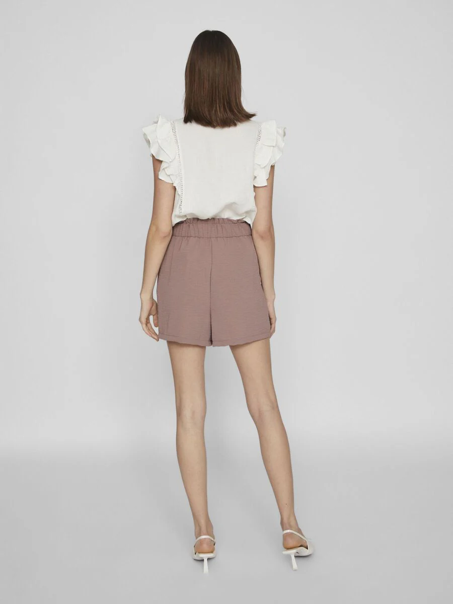 Rella Paperbag Shorts (Mauve) - Image 4