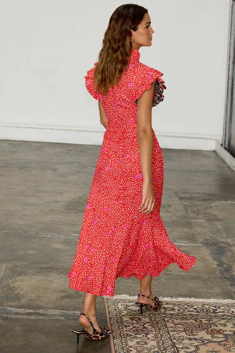 Remi Dress (Red Floral) - Image 7