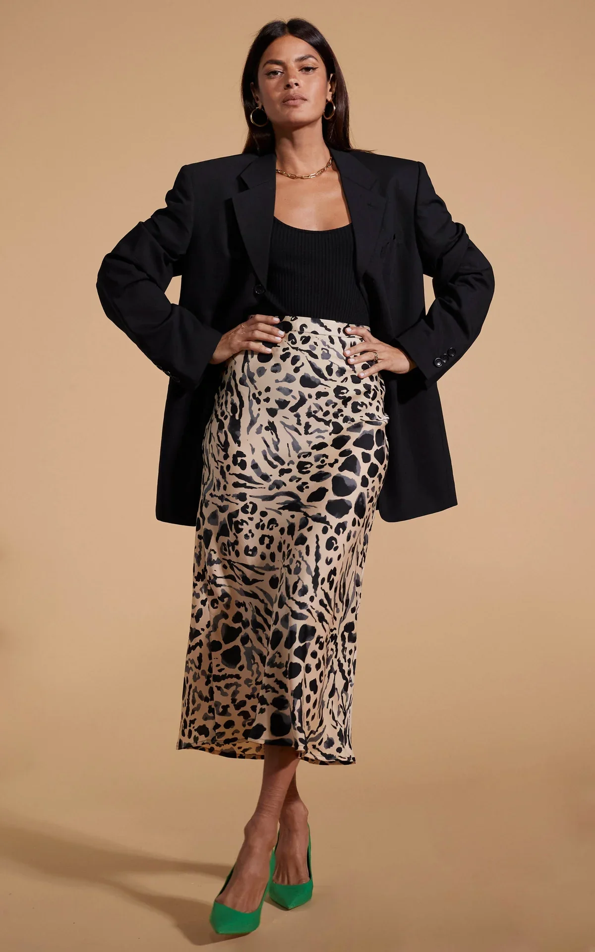 RENZO SKIRT (BUFF LEOPARD) - Image 2