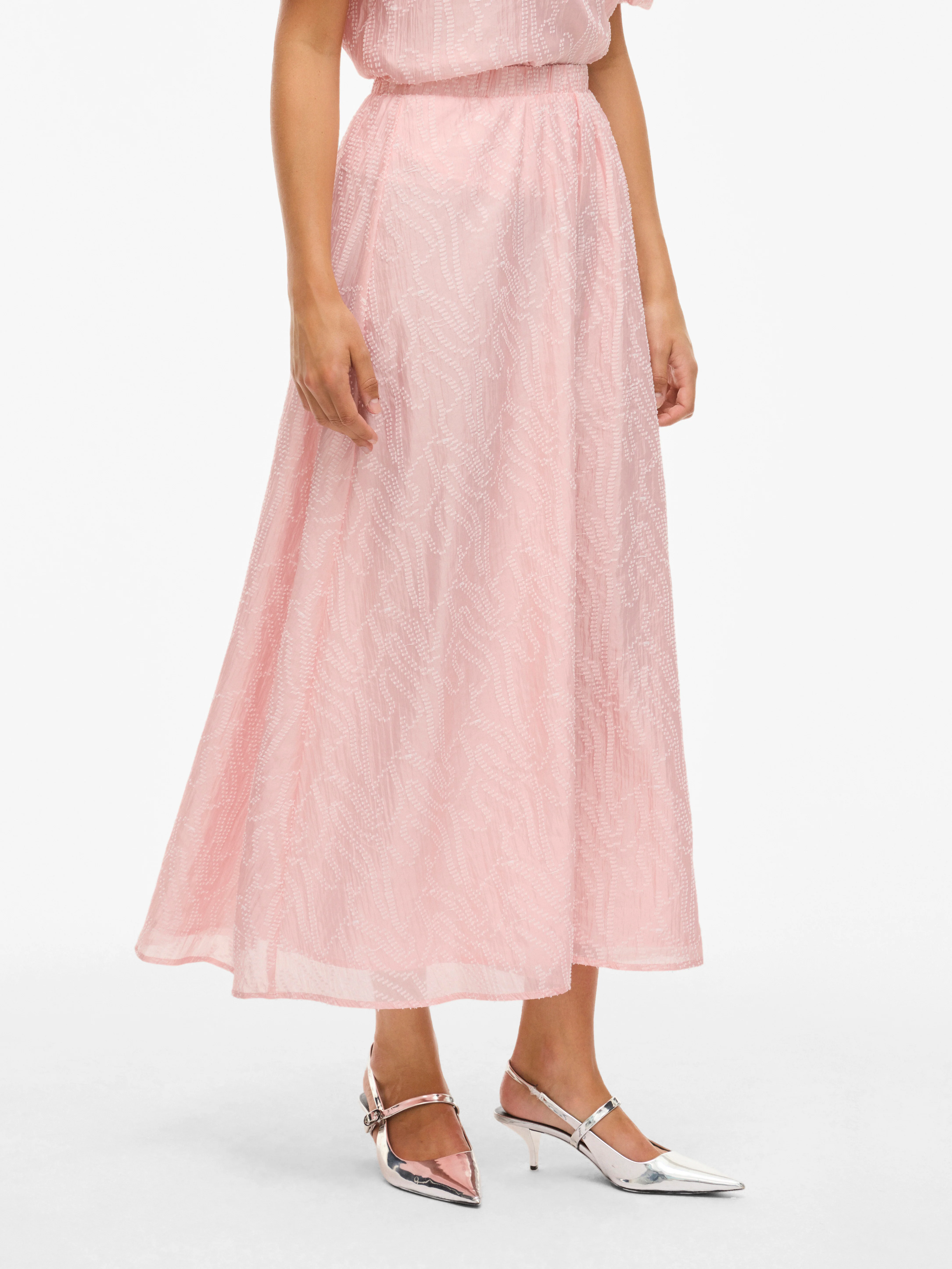 Rhona High Waist Ankle Skirt (Pink Nectar) - Image 6