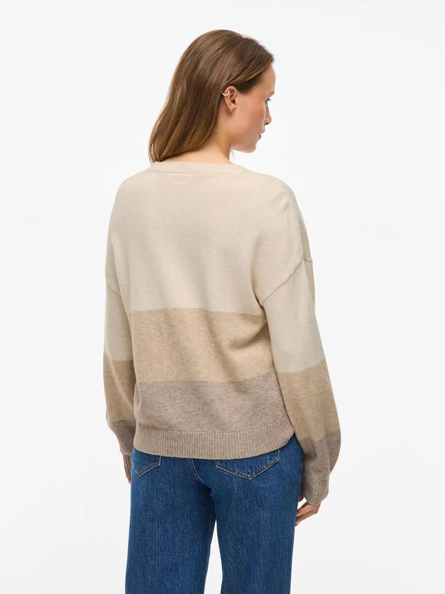 Riana Knit Jumper (Natural Melange/Fungi) - Image 3