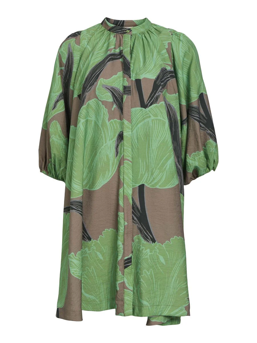 Ribini Dress (Fossil/Fair Green) - Image 5