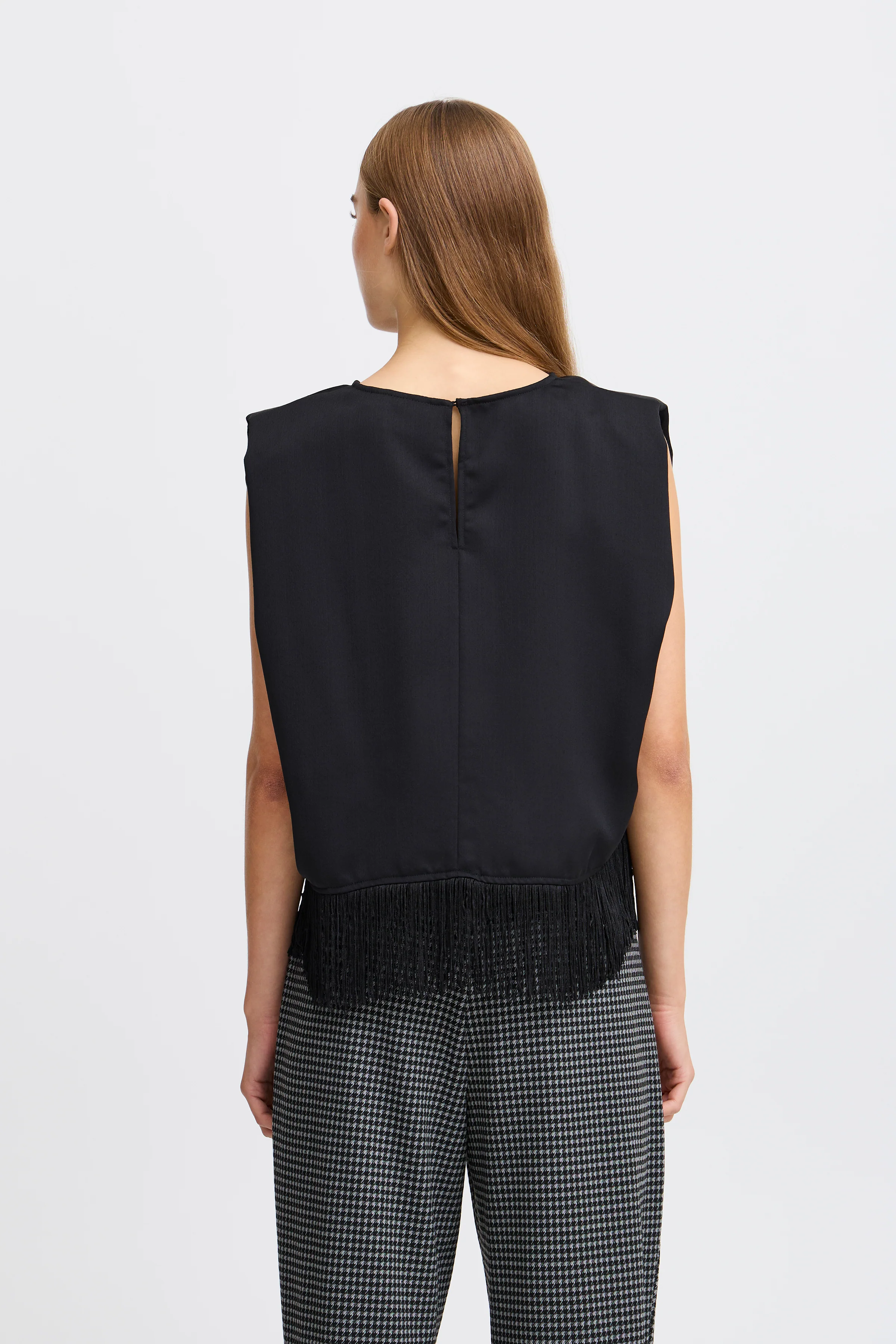 Ricco Sleeveless Top (Black) - Image 4